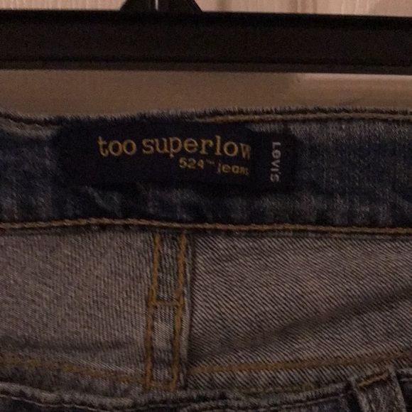 Original Levi’s super low distressed look jeans😊 - Picture 3 of 5